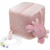 Baby Bruin 3D plyšová kocka v tvare morských zvieratiek 10x10x10 cm - ružová