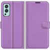 Peňaženkové puzdro Litchi fialové – OnePlus Nord 2 5G