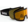 Lyžiarske okuliare UVEX Evidnt Attract + case black matt/mirror cooper yellow clear