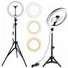 MG Selfie Ring Fill kruhové LED svetlo 10'' + statív 1.8m, čierne