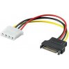 PremiumCord Napájecí redukce Molex 5.25'' F - S-ATA M kfsa-14