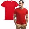 Klasické bavlnené tričko unisex dámske pánske červené 4XL