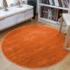DomTextilu Okrúhly koberec v oranžovej farbe 54646