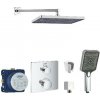 SANITINO - Sprchový set s termostatom a telesom pod omietku Grohe, príslušenstvo kielle, chróm SANI21GKK007