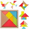 Tangram drevená logická hra skladačka 7 dielikov