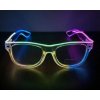 RAVEON Svietiace okuliare Wayfarer style | Transparent multicolor