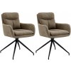 Design-Shop Somers látka hnedá 2 ks