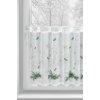 EUROFIRANY KRÁTKA VIANOČNÁ ZÁCLONA NA PÚTKACH XMAS1 60X150 CM VZOROVANÁ