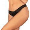 Obsessive Latinesa Crotchless Thong Black