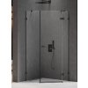 New Trendy Avexa Black sprchovací kút 100x80 cm čierna matné/priehľadné sklo EXK-3883