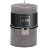 J-Line by Jolipa Šedá sviečka Granite valec M - Ø 7*10 cm/48h - J-Line by Jolipa