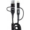 AMiO Multikábel USB C-USB C iOs USB A FullLINK 1m UC-15