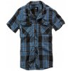 Pánska košeľa Brandit Roadstar Shirt -modrá,čierna 3XL