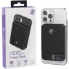 AppleMix JP externá batéria / powerbanka - USB-A + USB-C + MagSafe - 10000 mAh - čierna