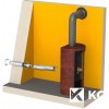 KomínyCZ - Sada externého prívodu vzduchu 125 mm biela