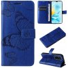 Peňaženkové kožené puzdro 3D Butterfly na Honor 200 Lite 5G - Modrá
