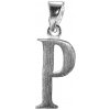 Šperky Nina - Strieborný prívesok - písmenko P - pism ag H 009 (Strieborný prívesok - písmenko P)