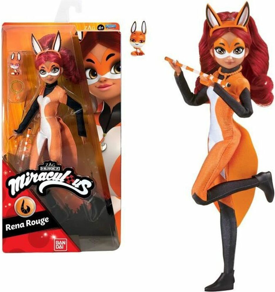 Bandai Beruška a Černý kocour Miraculous Rena Rouge 26 cm