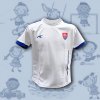 Detský futbalový dres Slovensko s krížom biely-110