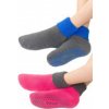 Teplé ponožky s protišmykovou šľapou ABS pre deti GREY
