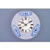 Cibulák – Hodiny prelamované 24 cm – originálny cibuľový porcelán 1. akosť