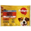 Pedigree vrecko Adult hovädzie/hydinové v želé 4x100g