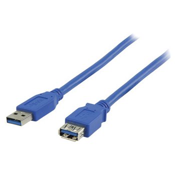 Valueline VLCP61010L10 prodlužovací zástrčka USB 3.0 A - zásuvka USB A prodlužovací, 1m