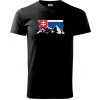 Slovenské hory - Tričko extra veľké (5-8XL) - 5XL ( Čierna )