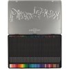 Farbičky trojhranné Black Edition Faber-Castell 36 ks, kovové balenie