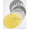 Brúsne Mriežky so suchým zipsom-pr.125 mm 5ks. balenie, Brúsne mriežky vyberte zrnitosť ! 2ks-K80, 2ks-k40, 3x150
