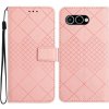 Peňaženkové puzdro Grid case ružové – T Phone 3