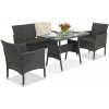 Záhradný nábytok z technoratanu Valletta Garden Point antracit