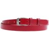 Špongr dámský úzký kožený opasek 20032 červený