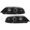 KITT Predné svetlomety vhodné pre VW Passat 3BG (2000-2005) 2 Halo Rims Black