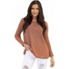 Fashionweek Dámsky mäkký ľahký voľný sveter NB14863 Farba: Camel, Veľkosť: Universal