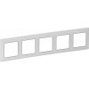 Legrand VALENA LIFE rám 5x (754035) biely/chrom
