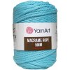 Špagát Macrame Rope 5 MM Azúrovo modrá 763