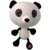 Hračka DOG FANTASY Big head panda plyšová pískacia