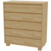 Mrava Komoda SK-5Z lak orech tmavý 107,5 x 95 x 45 cm masívny buk