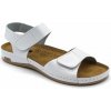 Leon 963 Zdravotné celokožené sandále Veľkosť: 38, Farba: biela