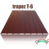 Trapézový plech T-6 - Čokoládová hnedá RAL 8017 - MATNÁ 15. ročná záruka 0,5mm Limblach
