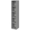 Skriňa otvorená vysoká 4 police Lenza Wels, 39,9x196,5x40,4cm, sivá - 1 kus - 1 KS - bez dverí - 4 - nie - Lenza - otvorená - rovná - skriňa - Wels - 404 mm - sivá - 1965 mm - 39.9 cm LENZA