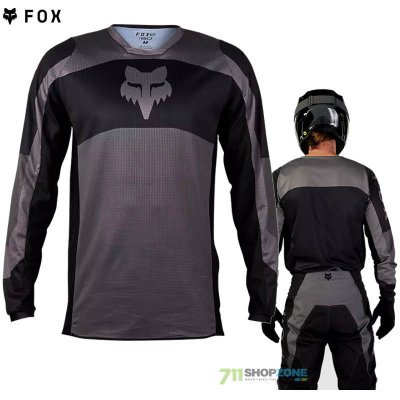 Fox 180 Nitro jersey dark shadow, tmavo šedá, L
