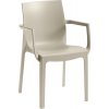 Záhradná stolička Rojaplast Emma Armchair taupe