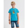 Detské tričko petrolejové s potlačou Jelínek 152-158
