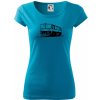 Vlak 152 - Dámske tričko Pure - 2XL ( Svetlý tyrkys )