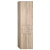 AQUALINE - ZOJA/KERAMIA FRESH skrinka vysoká 50x184x29cm, dub platin, zásuvky 51296