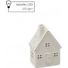 Vianočný keramický domček s LED osvetlením 14,2 cm