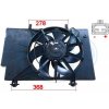 Ventilátor chladenia motora ERA 12V, 340mm 352008 EAN: 8053379541898