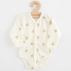 Dojčenské celorozopínacie body s dlhým rukávom z organickej bavlny New Baby Olivy - 68 (4-6m)